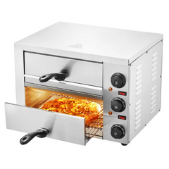 12" Electric Countertop Pizza Oven with Adjustable Temperature & 0-120 Minute Timer-Off Grid Living Supplies Australia