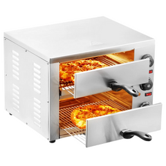 12" Electric Countertop Pizza Oven with Adjustable Temperature & 0-120 Minute Timer-Off Grid Living Supplies Australia