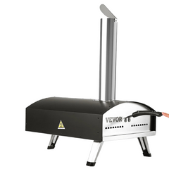 12" Outdoor Portable Wood Pellet Stainless Steel Pizza Oven-Off Grid Living Supplies Australia