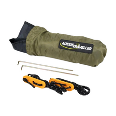 120 x 100cm Awning Organiser Pegs & Guy Ropes-Off Grid Living Supplies Australia