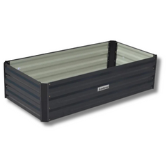 120 x 60 x 30cm Galvanized Steel Garden Bed - Black-Off Grid Living Supplies Australia