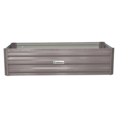 120 x 60 x 30cm Galvanized Steel Garden Bed - Grey-Off Grid Living Supplies Australia