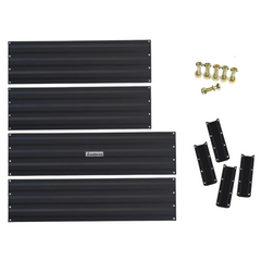 120 x 90 x 30cm Galvanized Steel Garden Bed - Black-Off Grid Living Supplies Australia