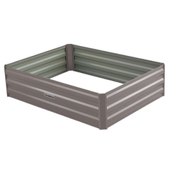 120 x 90 x 30cm Galvanized Steel Garden Bed - Grey-Off Grid Living Supplies Australia