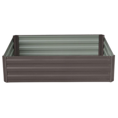 120 x 90 x 30cm Galvanized Steel Garden Bed - Grey-Off Grid Living Supplies Australia