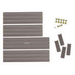 120 x 90 x 30cm Galvanized Steel Garden Bed - Grey-Off Grid Living Supplies Australia