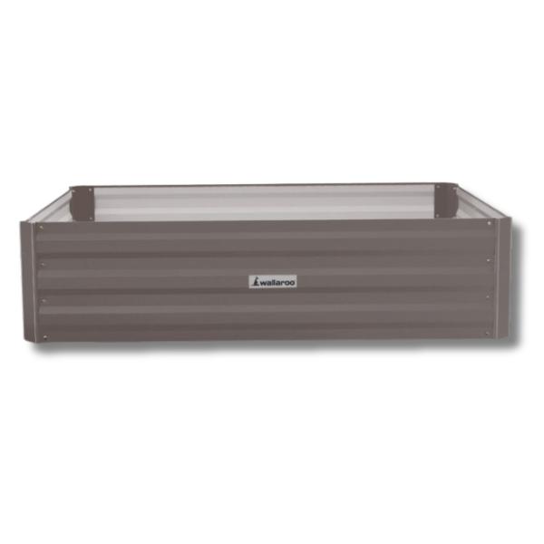 120 x 90 x 30cm Galvanized Steel Garden Bed - Grey-Off Grid Living Supplies Australia