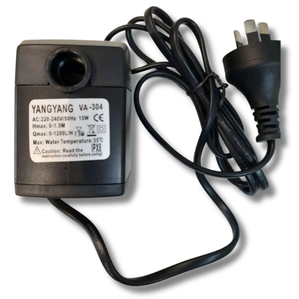 1200L/hour Water Pump Hmax 1.5m for Hydroponic & Aquarium Water Features-Off Grid Living Supplies