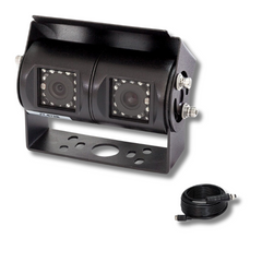120° Black Dual Camera With 15M Camera Cable-Off Grid Living Supplies Australia