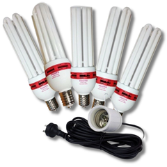 125W CFL Grow Light with Lamp Holder-Off Grid Living Supplies