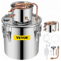 12L / 19L / 30L / 50L Copper Wine Distiller Brewing Kit with Coil-Off Grid Living Supplies Australia