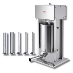 12L Electric Vertical Meat Stuffer - 304 Stainless Steel-Off Grid Living Supplies Australia