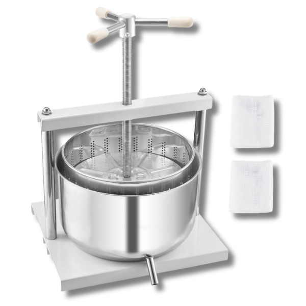 12L Manual Fruit & Wine Press - Stainless Steel-Off Grid Living Supplies Australia