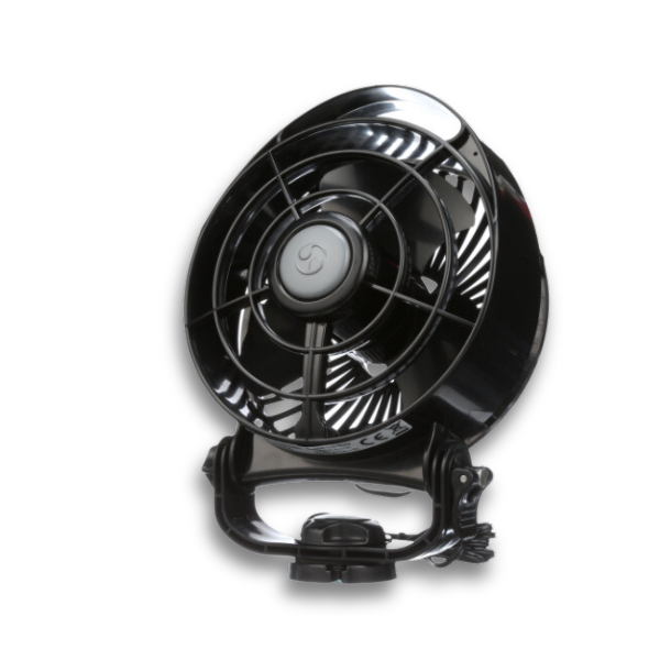 12V Caravan / RV Fan 3 Speed Black-Off Grid Living Supplies Australia