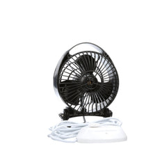 12V Caravan / RV Fan Variable Speed Black Love My Caravan