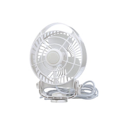 12V Caravan / RV Fan Variable Speed White Love My Caravan