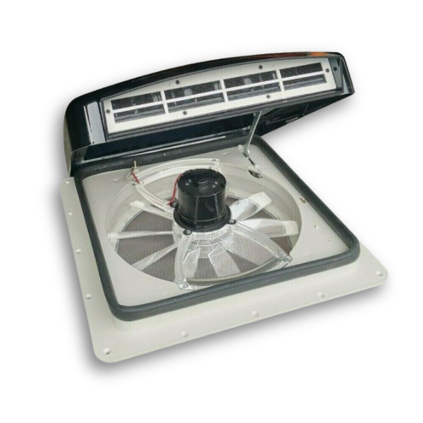 12V Electric Air/Rain Roof Vent Hatch + Remote-Off Grid Living Supplies Australia