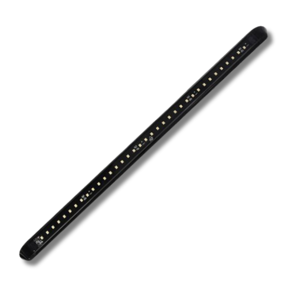12V LED Slimline Awning Light Black Shell 460mm For Caravan & RVs-Off Grid Living Supplies Australia