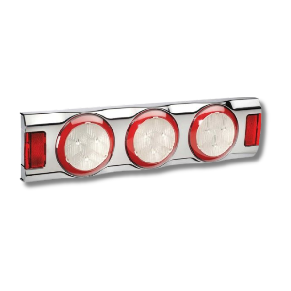 12V Right LED Direction Indicator & Twin Stop Chorme-Off Grid Living Supplies Australia