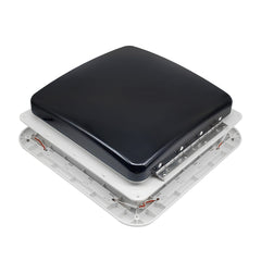 12V Tinted Lid Roof Vent With LED Lights-Off Grid Living Supplies Australia