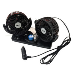 12V Twin Fan 360° Adjustable For Caravan & RVs-Off Grid Living Supplies Australia