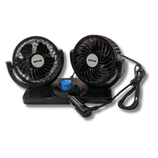 12V Twin Fan 360° Adjustable For Caravan & RVs-Off Grid Living Supplies Australia