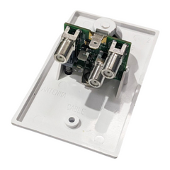 12V Wall Plate Power Supply 2 Way Input White-Off Grid Living Supplies Australia