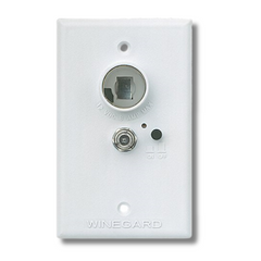 12V Wall Plate Power Supply 2 Way Input White-Off Grid Living Supplies Australia