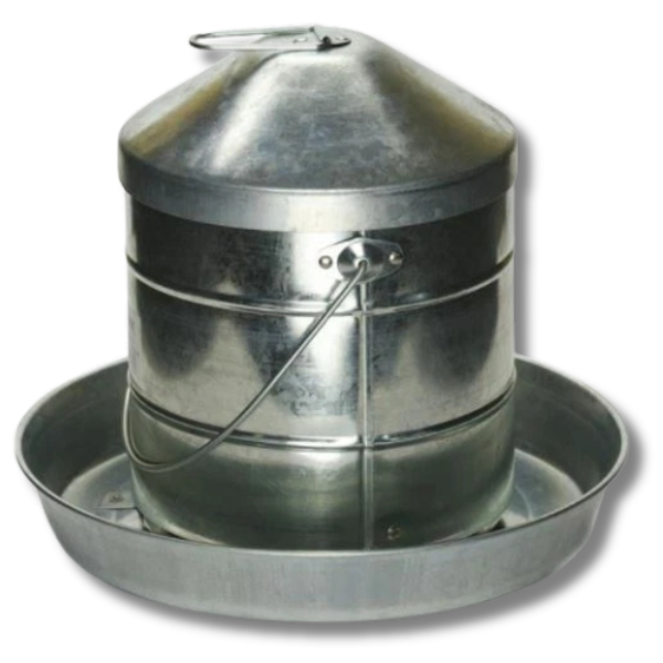 12kg Galvanised Poultry Suspension Feeder for Grain & Pellets-Off Grid Living Supplies Australia