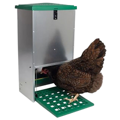 12kg Poultry Treadle Feeder for Chickens - Feed-O-Matic-Off Grid Living Supplies Australia