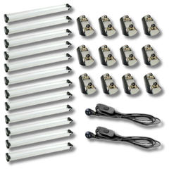 12x 3FT 36W 6400K LED Grow Lights for Microgreens-Off Grid Living Supplies