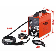 130 Amp MIG Gas / Gasless Welder - 15A Plug