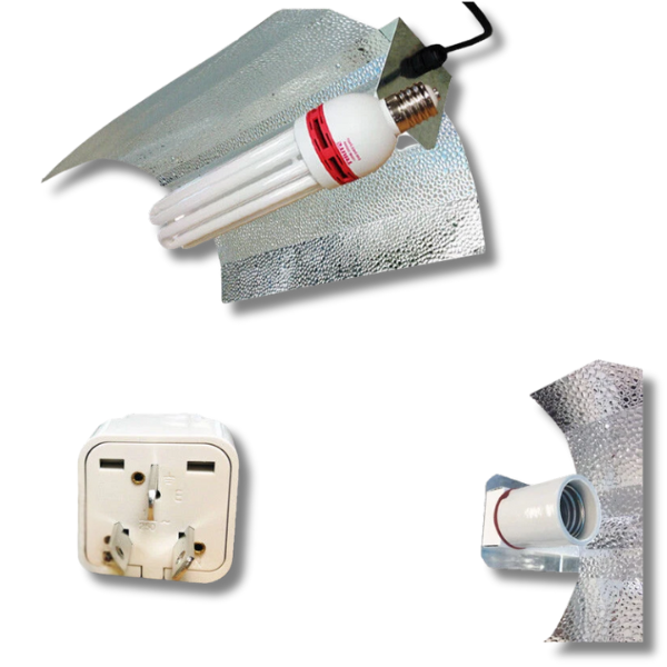 130W CFL 2700K Grow Light Kit with Aluminium Reflector-Off Grid Living Supplies