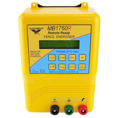 135km MB1760R Mains & Battery Electric Fence Energiser with 7m Bungee Gate - Thunderbird-Off Grid Living Supplies Australia