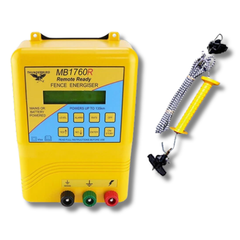 135km MB1760R Mains & Battery Electric Fence Energiser with 7m Bungee Gate - Thunderbird-Off Grid Living Supplies Australia