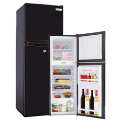 142L Upright Portable Fridge & Freezer 12V / 24V for Caravans / RV's / Motorhomes / Camping - Black