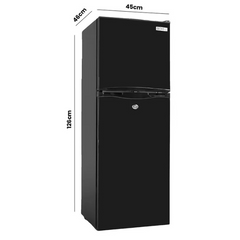 142L Upright Portable Fridge & Freezer 12V / 24V for Caravans / RV's / Motorhomes / Camping - Black