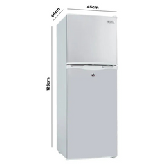 142L Upright Portable Fridge & Freezer 12V / 24V for Caravans / RV's / Motorhomes / Camping - Silver
