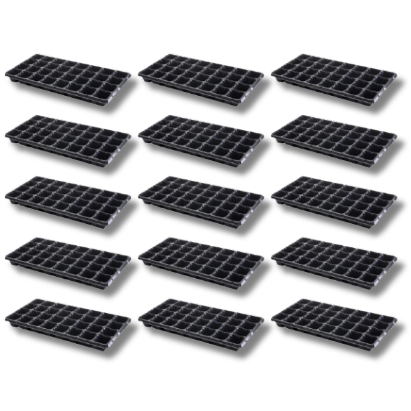 15 Pack Hydroponics Propagation Seeding Cloning Grow Cube Trays 32 Cells Black Tray-Off Grid Living Supplies