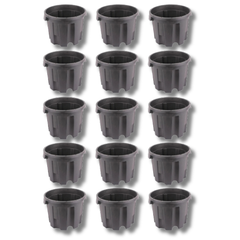 15 Pack Nutrifield Pro Pot 15L Heavy Duty Hydroponic Grow Buckets-Off Grid Living Supplies