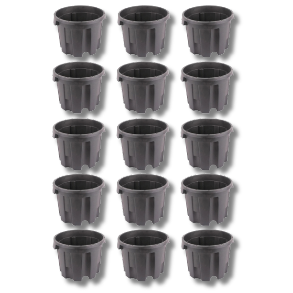 15 Pack Nutrifield Pro Pot 15L Heavy Duty Hydroponic Grow Buckets-Off Grid Living Supplies