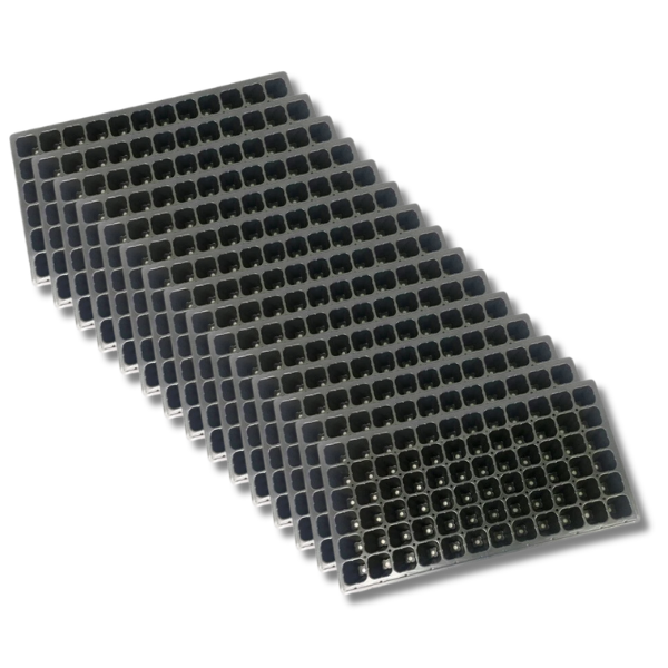 15 Pack Propagation Seeding Cloning Trays 72 Cells Grow Plug Black Tray-Off Grid Living Supplies