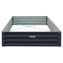 150 x 90 x 30cm Galvanized Steel Garden Bed - Black-Off Grid Living Supplies Australia