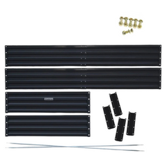 150 x 90 x 30cm Galvanized Steel Garden Bed - Black-Off Grid Living Supplies Australia