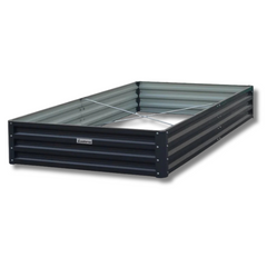 150 x 90 x 30cm Galvanized Steel Garden Bed - Black-Off Grid Living Supplies Australia