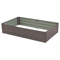 150 x 90 x 30cm Galvanized Steel Garden Bed - Grey-Off Grid Living Supplies Australia