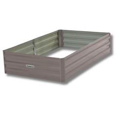 150 x 90 x 30cm Galvanized Steel Garden Bed - Grey-Off Grid Living Supplies Australia