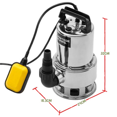 1500W Submersible Automatic Dirty Water Bore Tank Well Pump - Stainless Steel