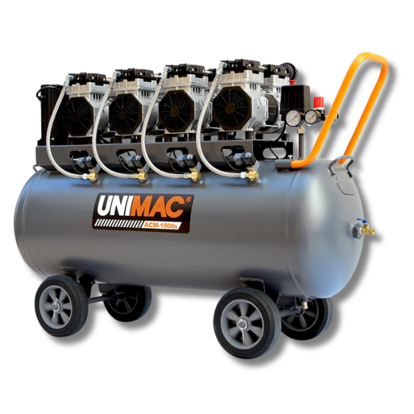 150L 4.5HP Ultra-Silent Oil-Free Electric Air Compressor with Quad Motor & Twin Nitto Outlets - 15A Plug-Off Grid Living Supplies Australia