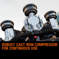 150L 7.5kW 115PSI Industrial Electric Air Compressor - 20A 415V 3-Phase